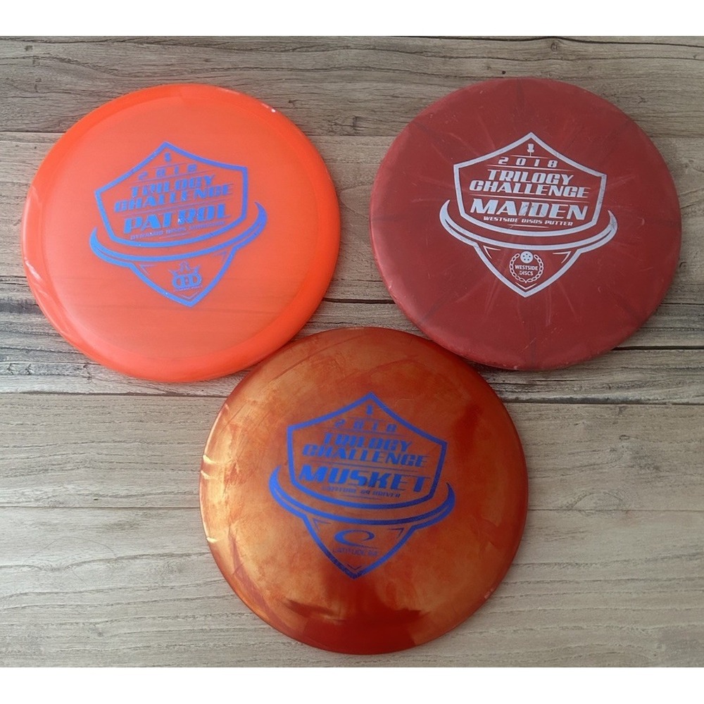 Swedish Disc Golf Latitude 64 Musket Driver , Midrange Patrol, Maiden Putter